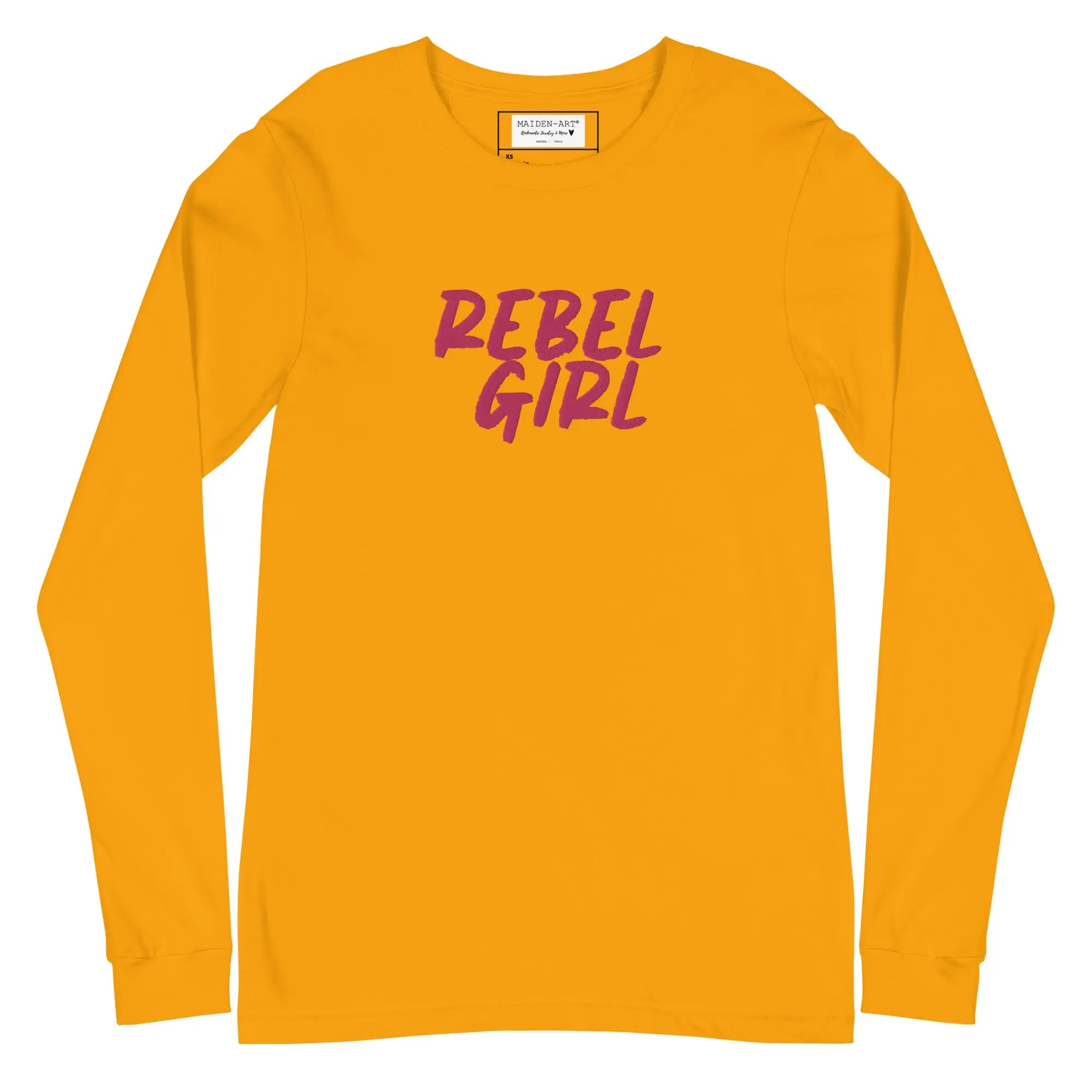 Rebel Girl Unisex Long Sleeve Tee with EMBROIDERY-0